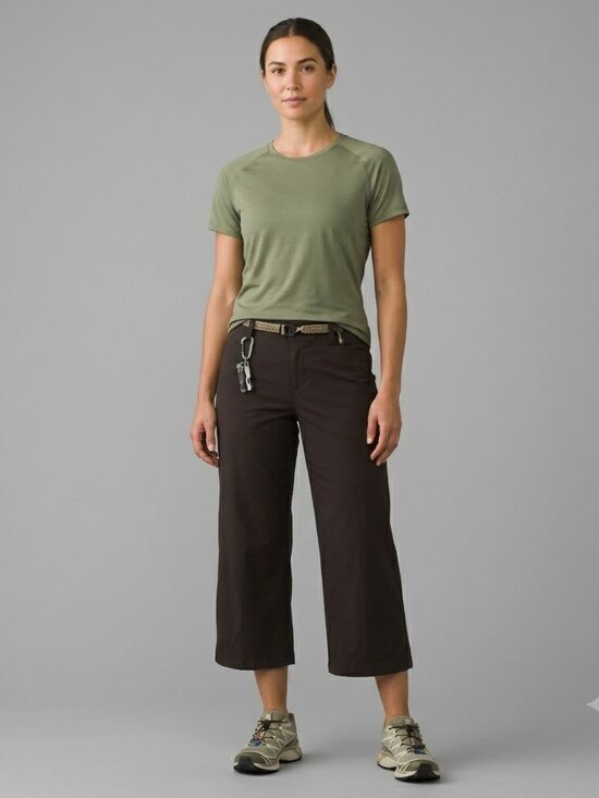 Patagonia Pants - Pataloha Patagonia Women's Black Wide Leg Crop Pants Slits Size 12